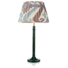 SMALL BAMBOO LACQUERED LAMP IN GREEN