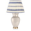 EMBROIDED BLUE STRIPED LAMPSHADE