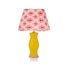 PINK AND CREAM IKAT LAMPSHADE