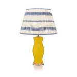 EMBROIDED BLUE STRIPED LAMPSHADE