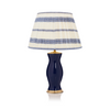 EMBROIDED BLUE STRIPED LAMPSHADE