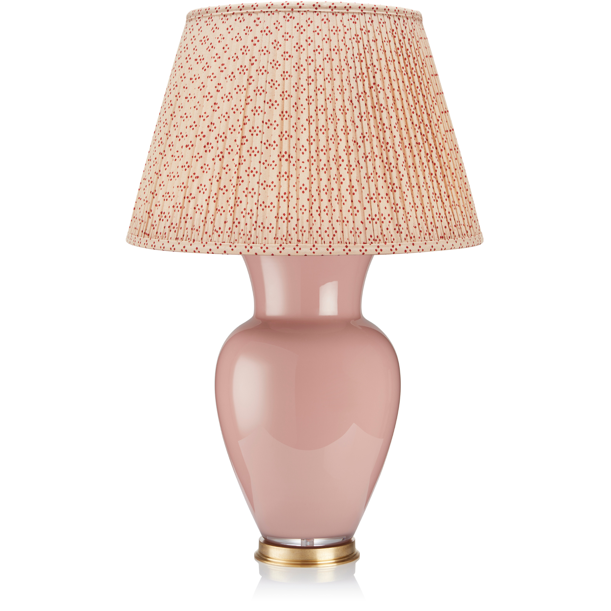 PINK LARGE GLASS LAMP ROSANNA LONSDALE