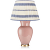 EMBROIDED BLUE STRIPED LAMPSHADE