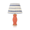 EMBROIDED BLUE STRIPED LAMPSHADE