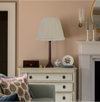 PLEATED LINEN LAMPSHADE IN CREAM WITH FRILL