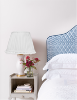 PLEATED IVORY LAMPSHADE IN CREAM WITH FRILL