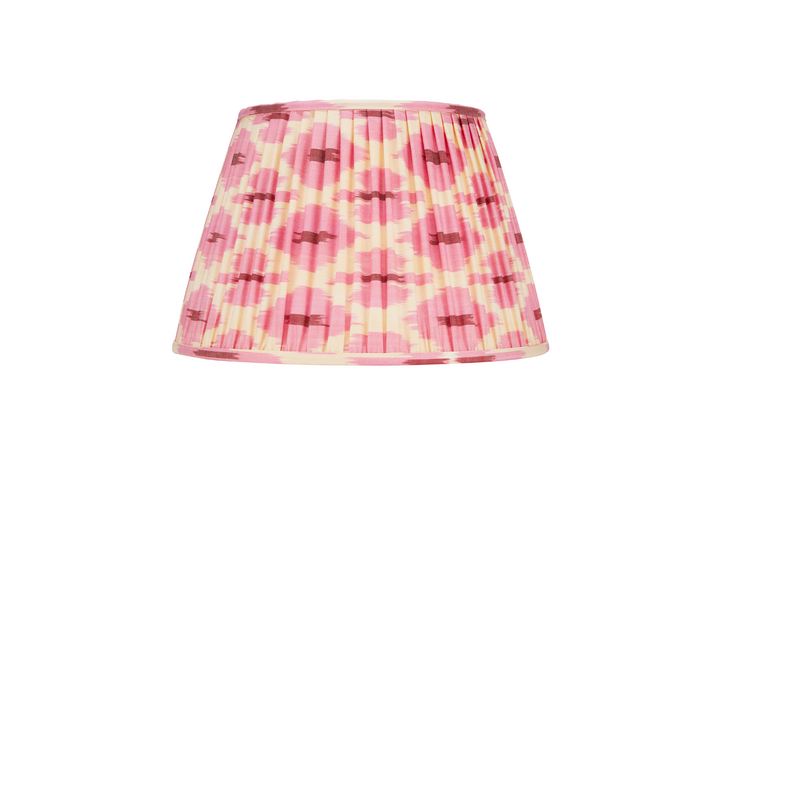 PINK AND CREAM IKAT LAMPSHADE