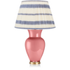 EMBROIDED BLUE STRIPED LAMPSHADE