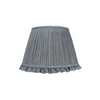 BLUE CHECKED LAMPSHADE WITH FRILL