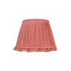 RED CHECKED LAMPSHADE WITH FRILL