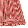 RED CHECKED LAMPSHADE WITH FRILL