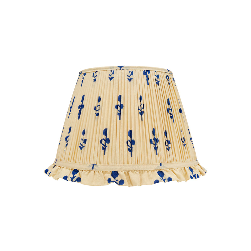 THE BLUE ROSE LAMPSHADE WITH FRILL