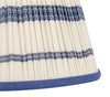 EMBROIDED BLUE STRIPED LAMPSHADE