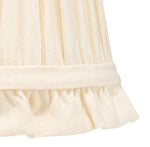 CREAM LINEN WITH FRILL WALL LIGHT