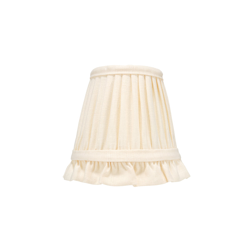 CREAM LINEN WITH FRILL WALL LIGHT