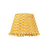 MUSTARD YELLOW CHECKED LAMPSHADE WITH FRILL