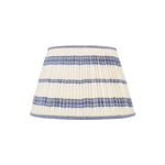 EMBROIDED BLUE STRIPED LAMPSHADE