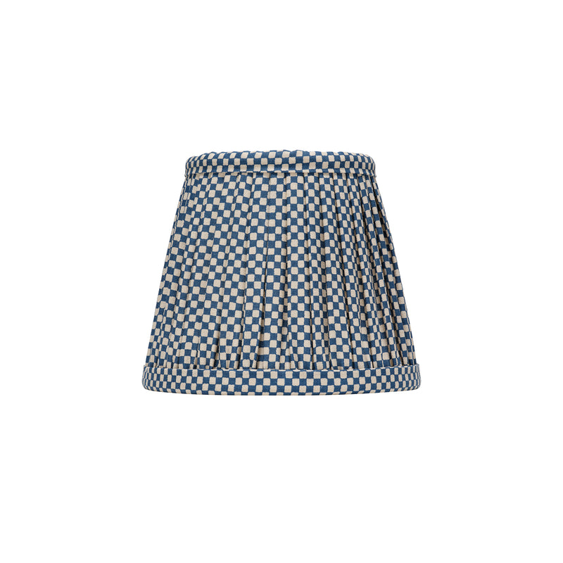 BLUE CHECKED LAMPSHADE