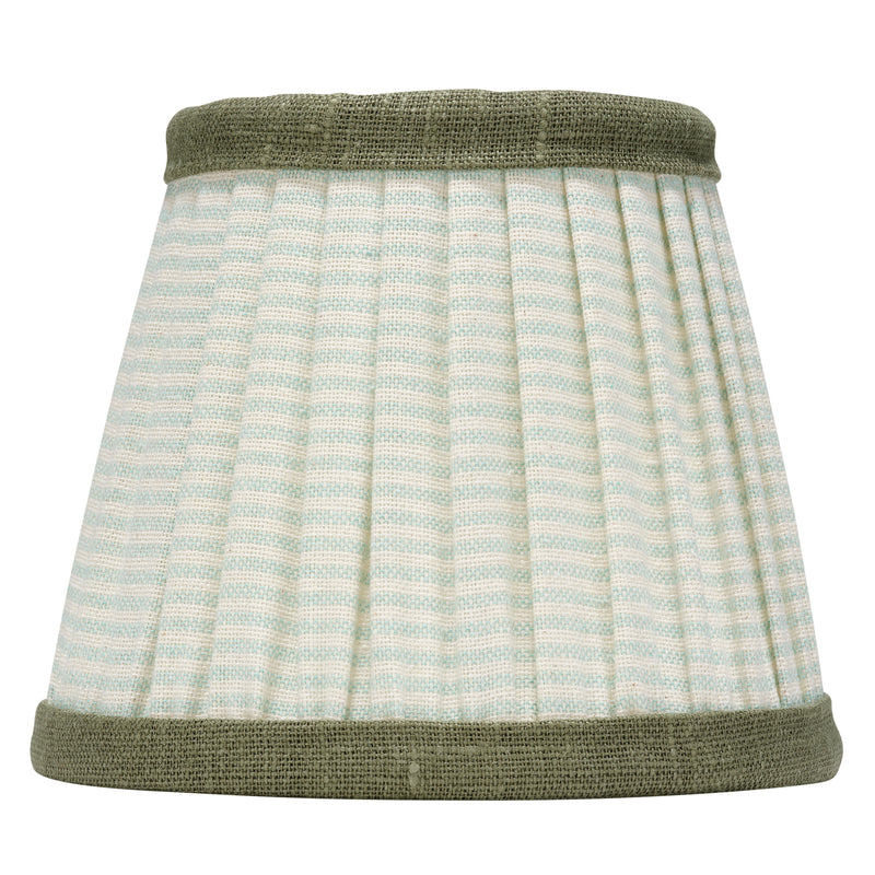 GREEN STRIPED LAMPSHADE