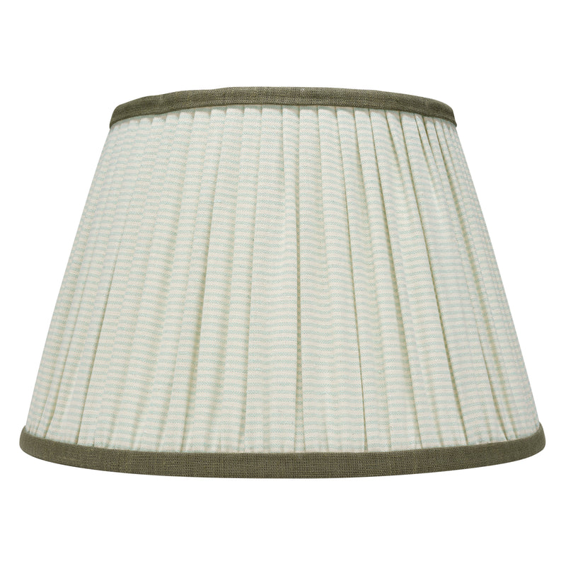 GREEN STRIPED LAMPSHADE