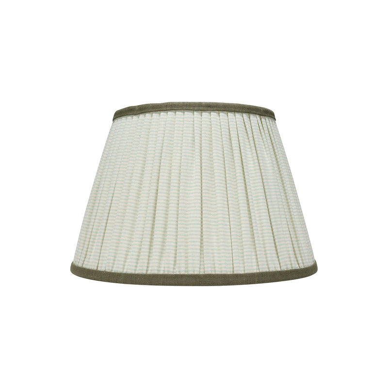 GREEN STRIPED LAMPSHADE