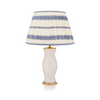 EMBROIDED BLUE STRIPED LAMPSHADE