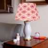 PINK AND CREAM IKAT LAMPSHADE