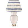 EMBROIDED BLUE STRIPED LAMPSHADE