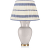 EMBROIDED BLUE STRIPED LAMPSHADE