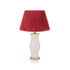 PLEATED SILK LAMPSHADE IN RASPBERRY