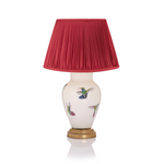 PLEATED SILK LAMPSHADE IN RASPBERRY