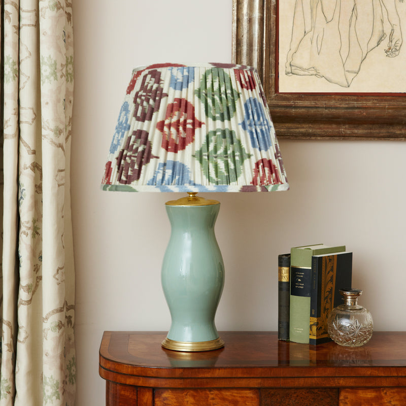 AUTUMNAL SILK IKAT LAMPSHADES SHOT