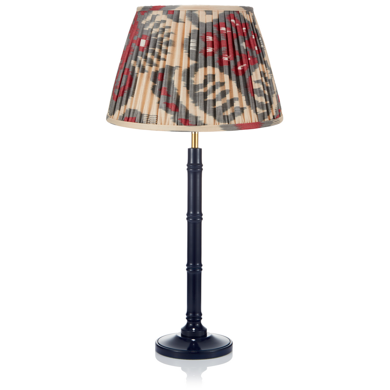 SMALL BAMBOO LACQUERED LAMP IN NAVY