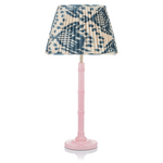 SMALL BAMBOO LACQUERED LAMP IN PINK