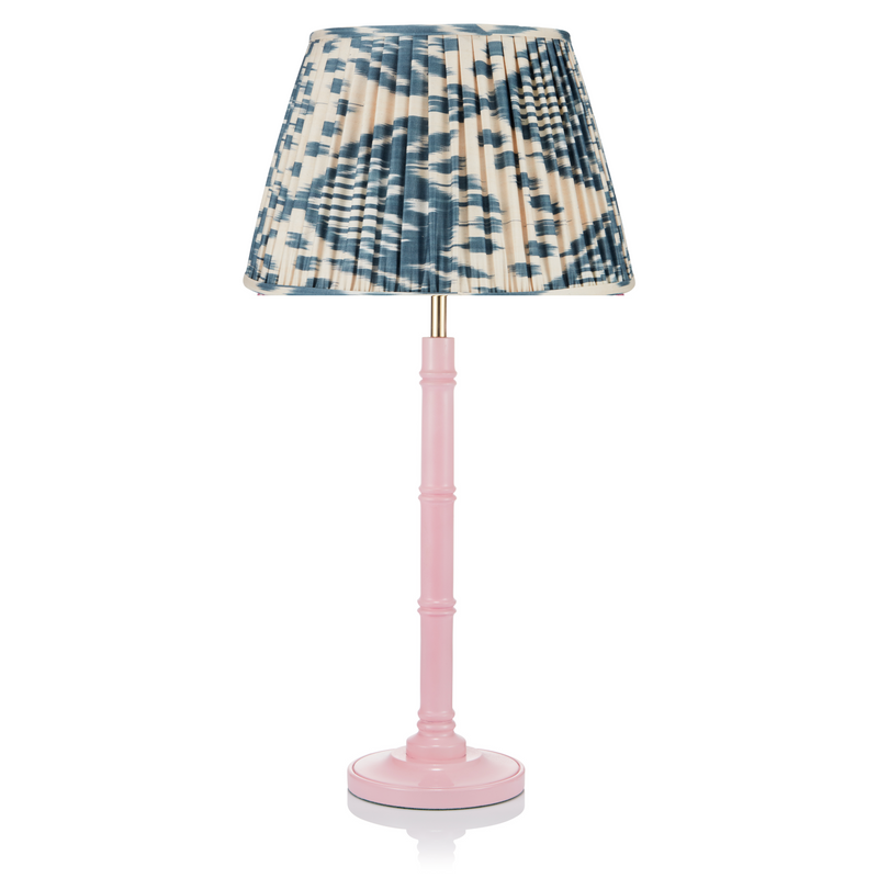 SMALL BAMBOO LACQUERED LAMP IN PINK