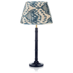 SMALL BAMBOO LACQUERED LAMP IN NAVY