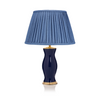PLEATED LINEN LAMPSHADE IN BLUE