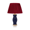 PLEATED LINEN LAMPSHADE IN RED