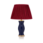 PLEATED LINEN LAMPSHADE IN RED