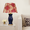 PINK AND RED SILK IKAT LAMPSHADES SHOT