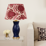 BURGUNDY AND MAGENTA IKAT LAMPSHADE