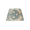 LIGHT BLUE AND DARK BLUE SILK IKAT LAMPSHADE SHOT