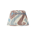 BLUE AND TERRACOTTA SILK IKAT LAMPSHADE-ONLY 1 X 20" LEFT