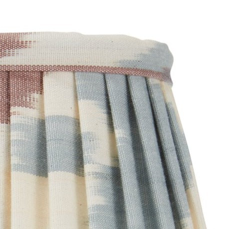 BLUE AND TERRACOTTA SILK IKAT WALL LIGHT - V LOW IN STOCK