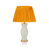 PLEATED LINEN LAMPSHADE IN MUSTARD