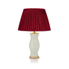 PLEATED LINEN LAMPSHADE IN RED