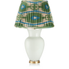 GREEN AND BLUE IKAT LAMPSHADES