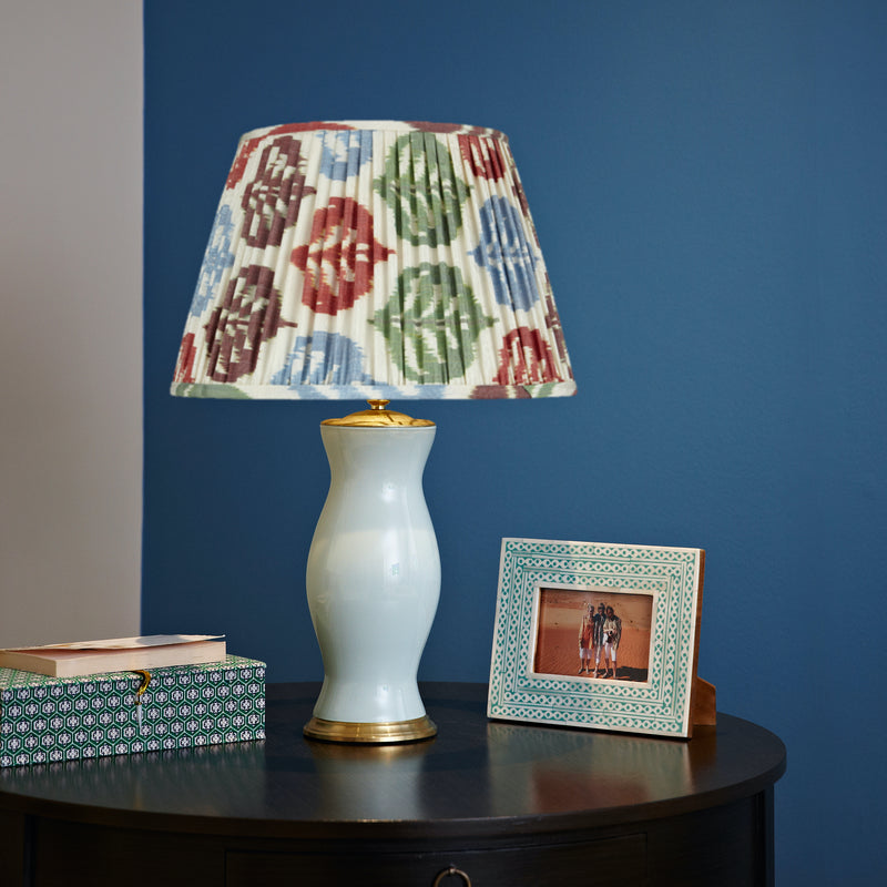 AUTUMNAL SILK IKAT LAMPSHADES SHOT