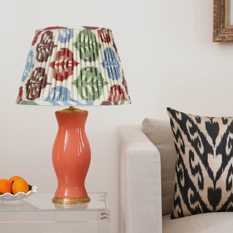 AUTUMNAL SILK IKAT LAMPSHADES SHOT