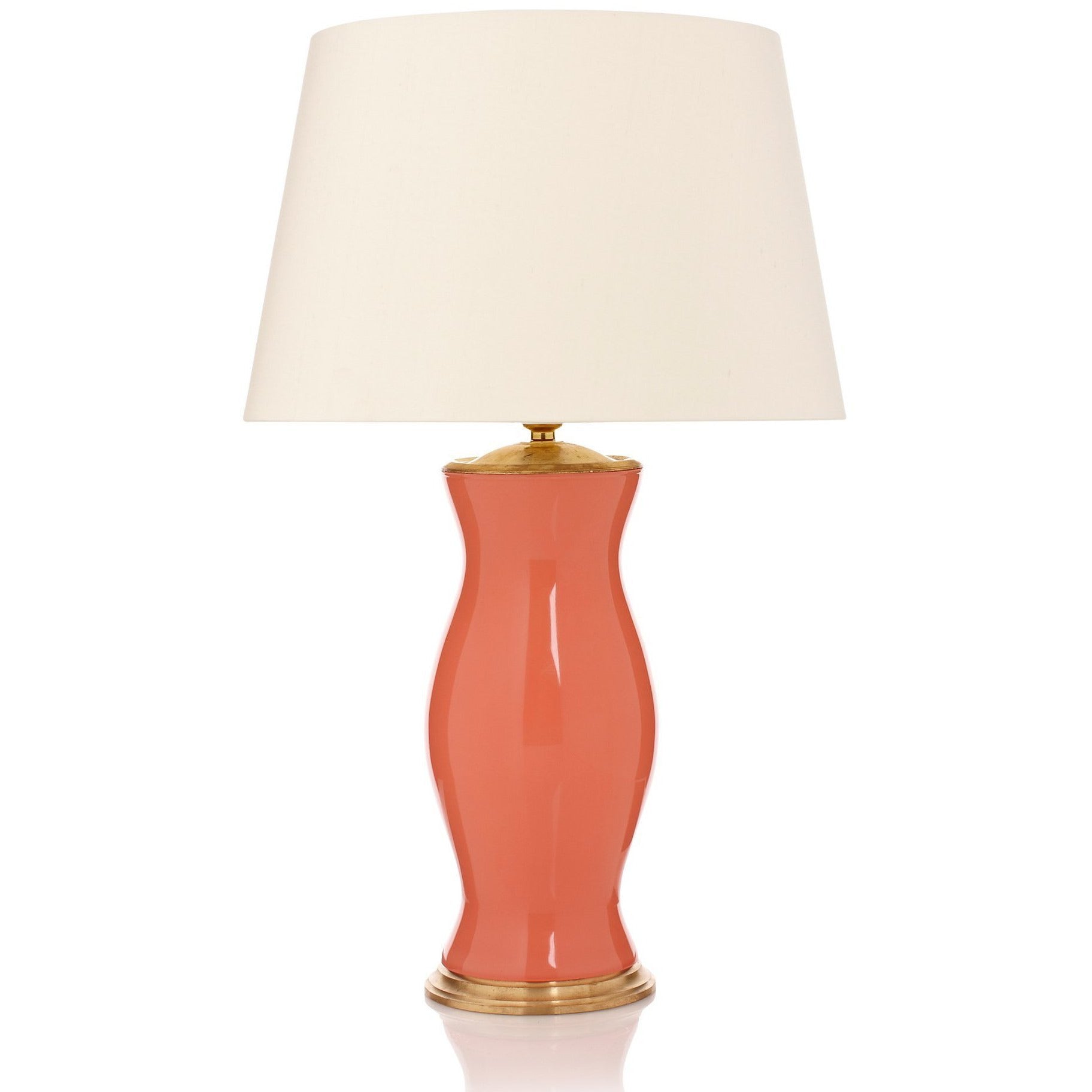Coral color sale table lamp